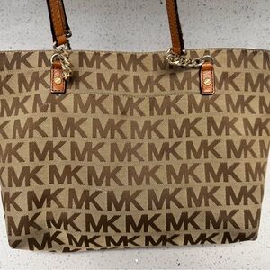 Michael Kors Brown Logo Tote Bag